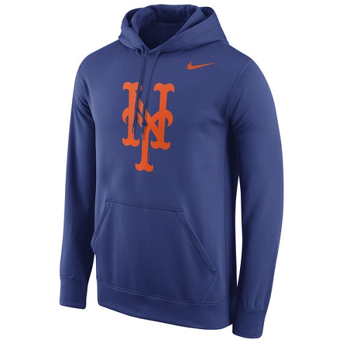 MLB New York Mets Nike Logo Performance Pullover Hoodie - Royal