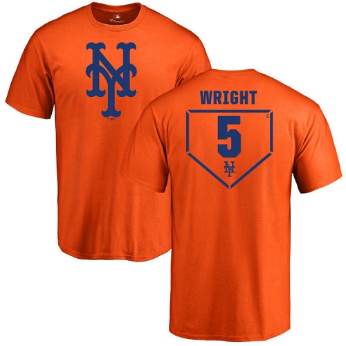 MLB Nike New York Mets #5 David Wright Orange RBI T-Shirt