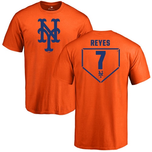 MLB Nike New York Mets #7 Jose Reyes Orange RBI T-Shirt