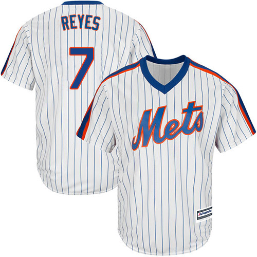 Youth Majestic New York Mets #7 Jose Reyes Authentic White Alternate Cool Base MLB Jersey