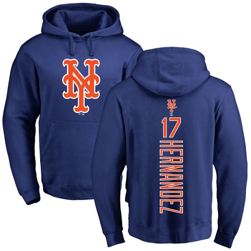 MLB Nike New York Mets #17 Keith Hernandez Royal Blue Backer Pullover Hoodie