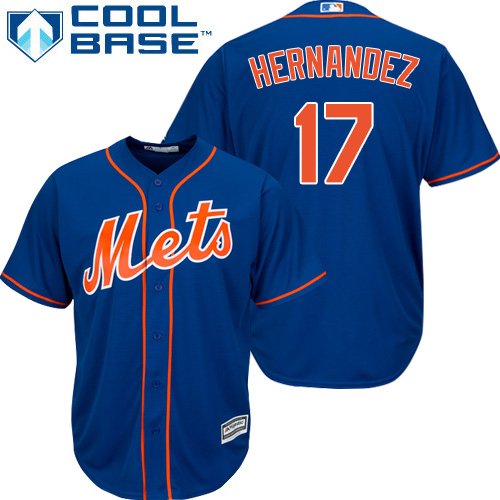 Men's Majestic New York Mets #17 Keith Hernandez Replica Royal Blue Alternate Home Cool Base MLB Jersey