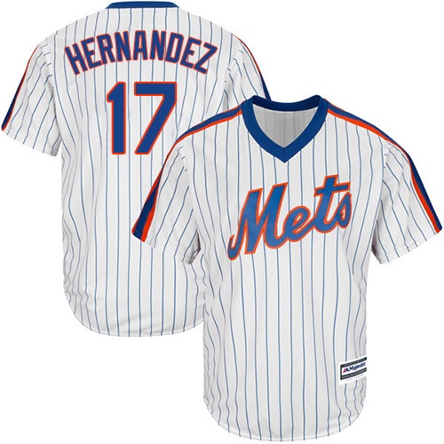 Men's Majestic New York Mets #17 Keith Hernandez Replica White Alternate Cool Base MLB Jersey