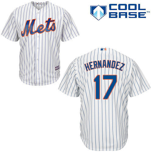 Men's Majestic New York Mets #17 Keith Hernandez Replica White Home Cool Base MLB Jersey