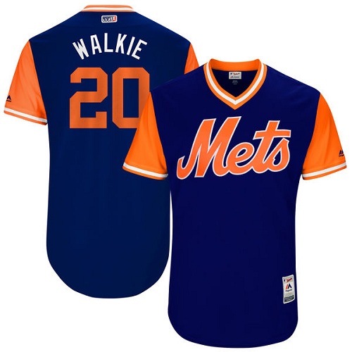 Men's Majestic New York Mets #20 Neil Walker 