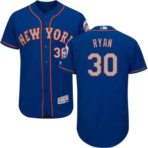Men's Majestic New York Mets #30 Nolan Ryan Royal/Gray Alternate Flex Base Authentic Collection MLB Jersey