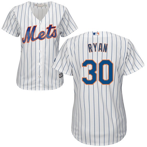 Women's Majestic New York Mets #30 Nolan Ryan Authentic White Home Cool Base MLB Jersey