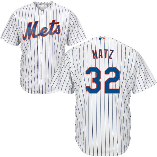 Youth Majestic New York Mets #32 Steven Matz Authentic White Home Cool Base MLB Jersey