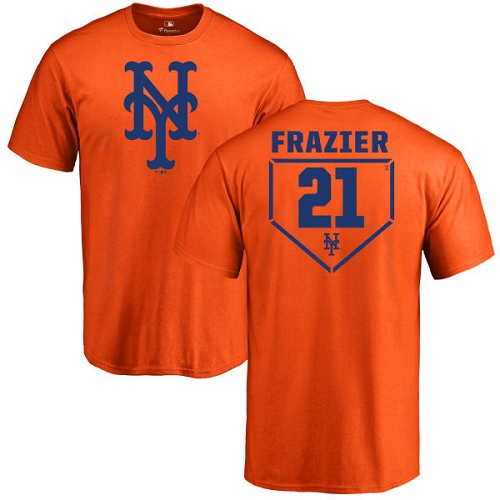 MLB Nike New York Mets #21 Todd Frazier Orange RBI T-Shirt