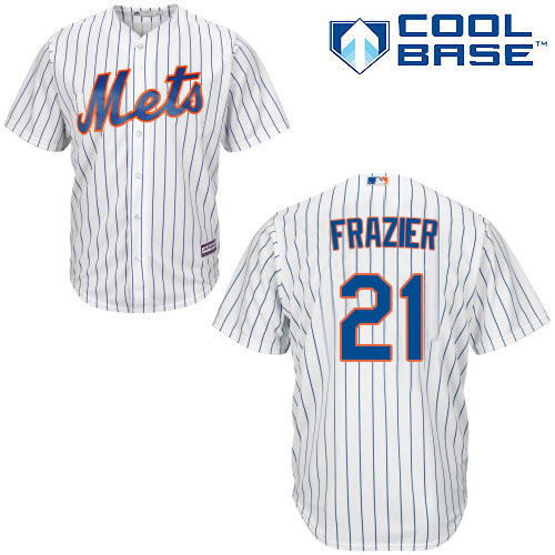 Youth Majestic New York Mets #21 Todd Frazier Authentic White Home Cool Base MLB Jersey
