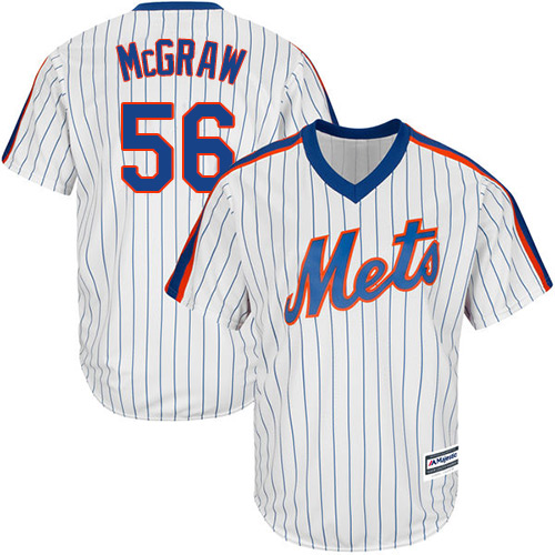 Men's Majestic New York Mets #45 Tug McGraw Replica White Alternate Cool Base MLB Jersey
