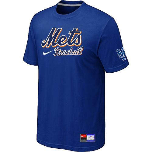 MLB Men's New York Mets Nike Practice T-Shirt - Blue