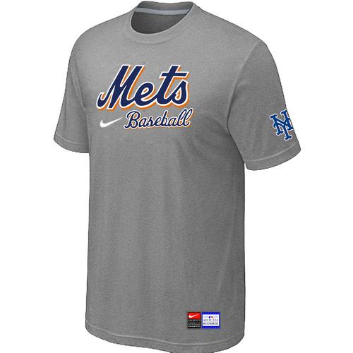 MLB Men's New York Mets Nike Practice T-Shirt - Grey