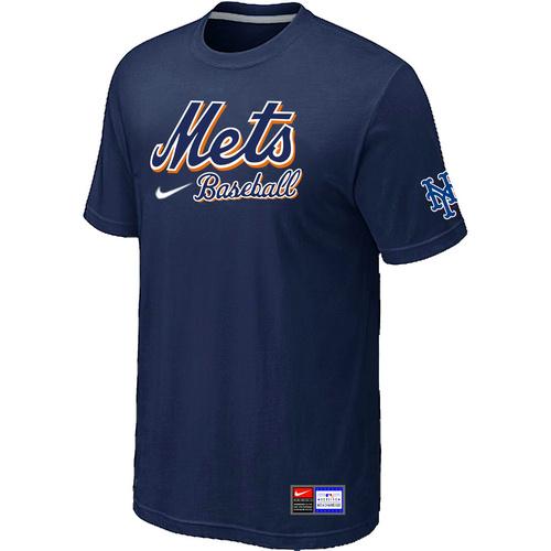 MLB Men's New York Mets Nike Practice T-Shirt - Navy