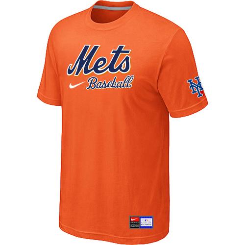 MLB Men's New York Mets Nike Practice T-Shirt - Orange