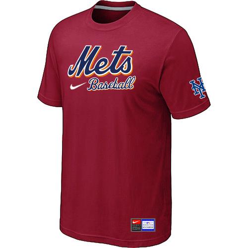 MLB Men's New York Mets Nike Practice T-Shirt - Red