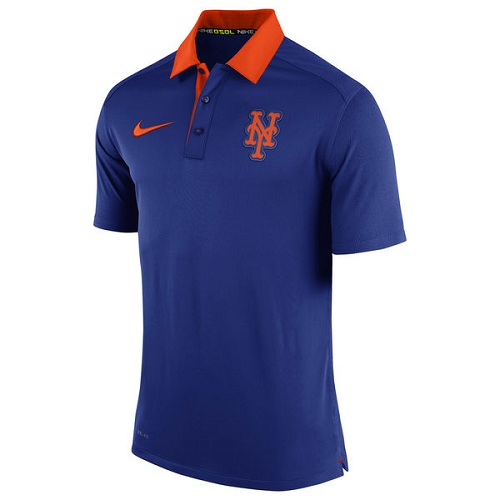 MLB Men's New York Mets Nike Royal Authentic Collection Dri-FIT Elite Polo